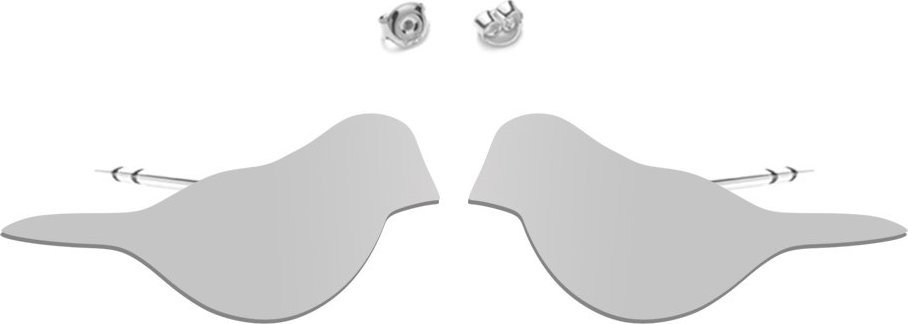 Radziszewska Jewellery Kolczyki Srebrne z Gołębiami