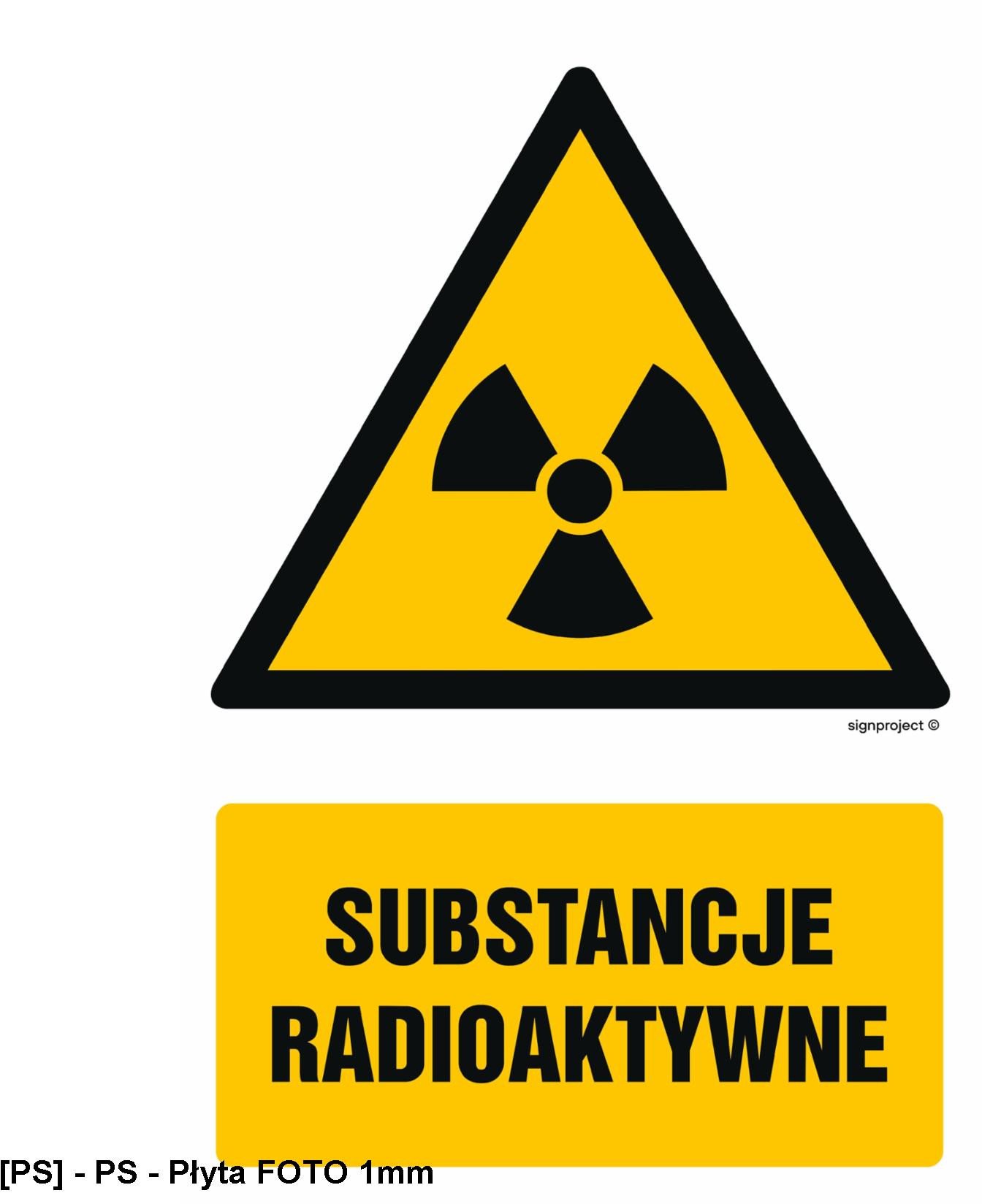 GF011 - Substancje radioaktywne 100x150