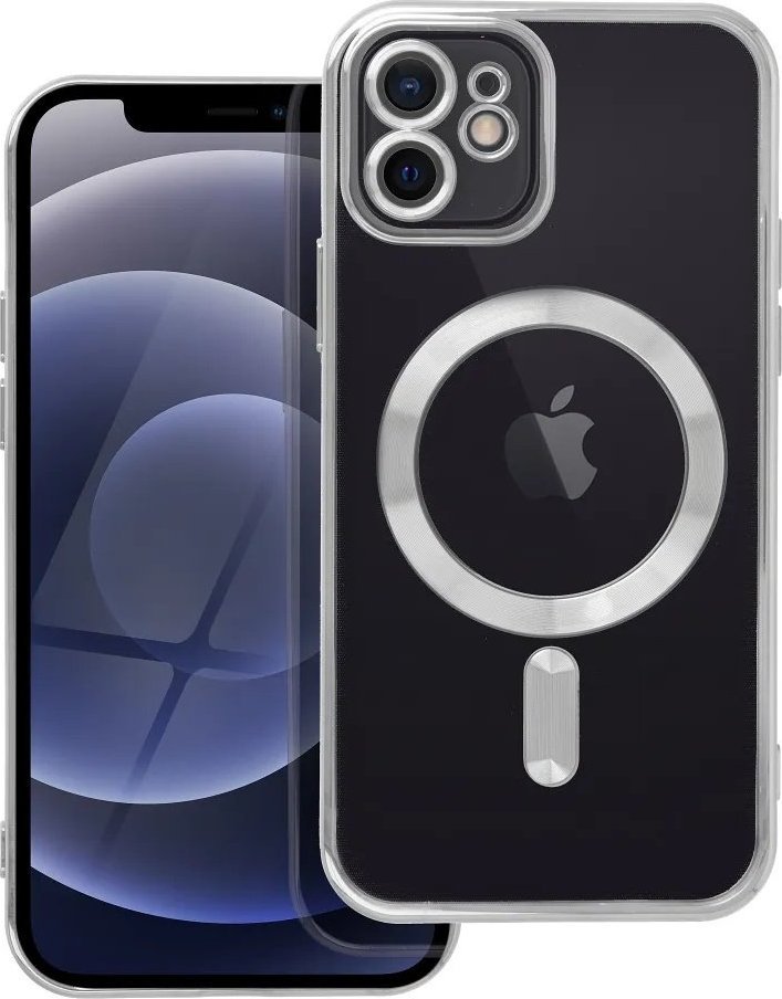 Braders Etui Futerał Electro Mag Cover do iPhone 12 srebrny