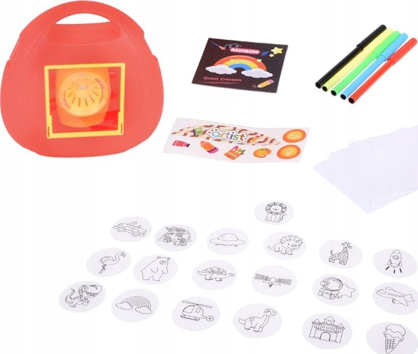 Projektor 3w1 Walizka Nauka Rysowania Rzutnik Slajdy TA0108