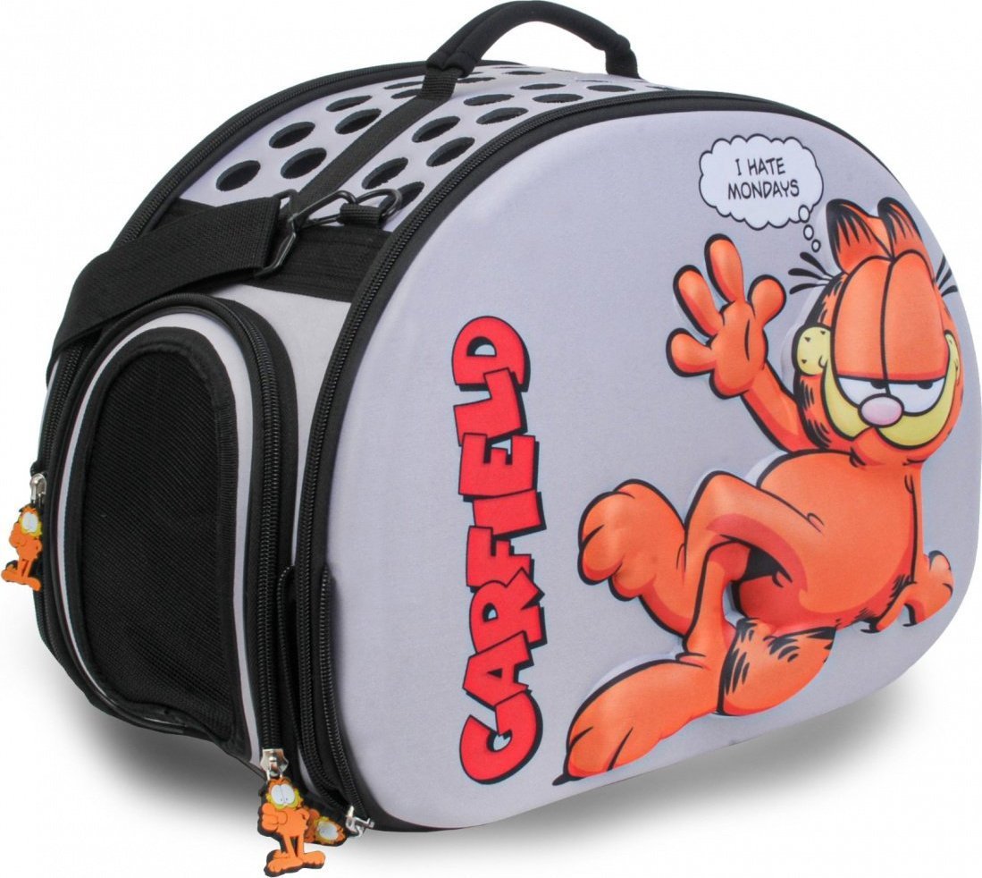 Garfield Garfield, transporter dla kota, z tłoczeniem EVA 3D szary, 43x32x23cm