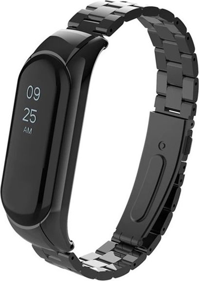 Alogy Bransoleta Alogy Stainless Steel do Xiaomi Mi Band 5 Czarna