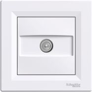 Schneider Electric Gniazdo antenowe Asfora TV przelotowe białe (EPH3200221)