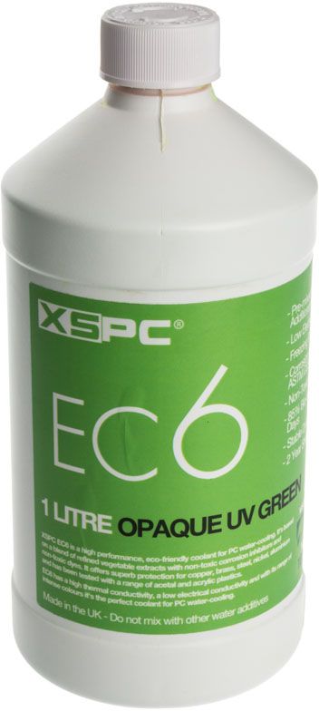 XSPC płyn chłodzący EC6 Coolant, 1L, zielony UV (5060175589064)