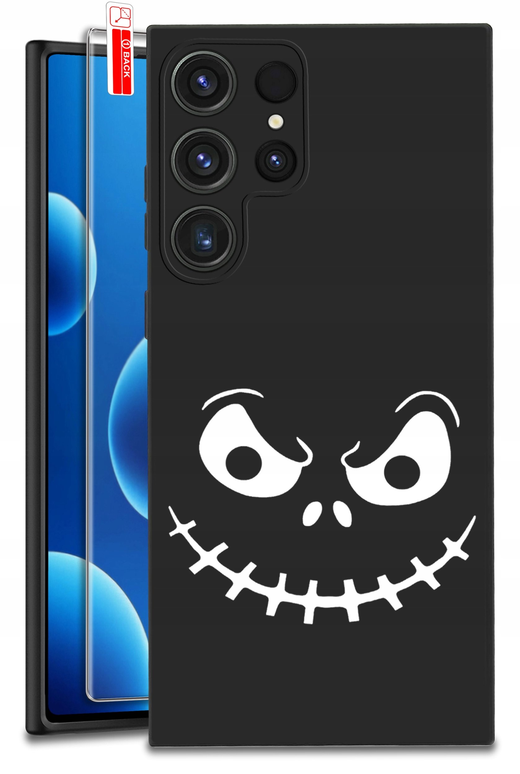 ETUI do Samsung Galaxy S25 Ultra WZORY | SILIKONOWE MATT CASE + SZKŁO 9H