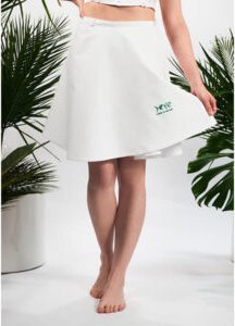 Spódnica na saunę dla saunamistrzyni w 100% naturalna bawełna Yeye Biały M