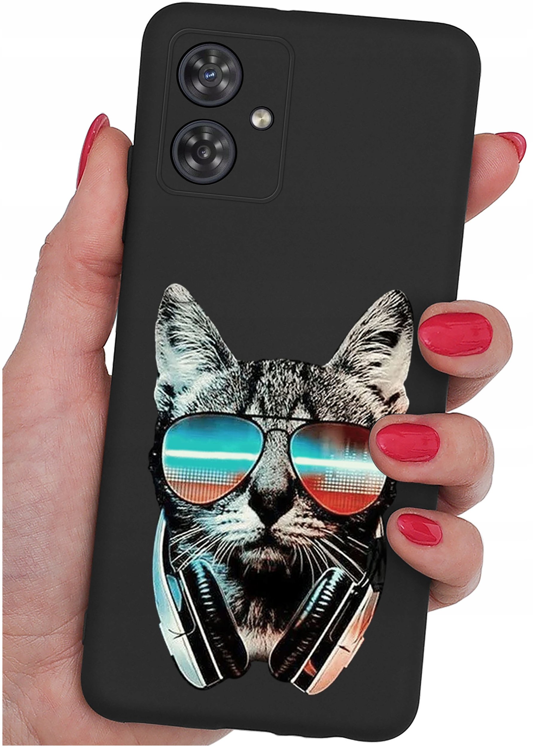 Etui do Motorola G54 5G|Power Edition WZORY |SILIKONOWE MATT CASE + SZKŁO