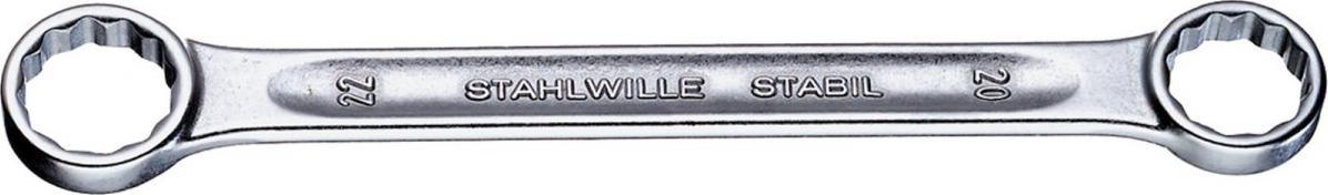 Stahlwille Klucz oczkowy dwustronny 30x32mm prosty, STABIL