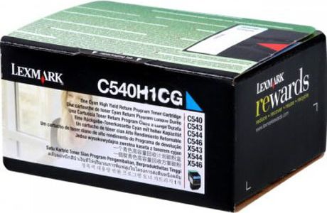 Toner Lexmark C540H1CG Cyan Oryginał (C540H1CG)