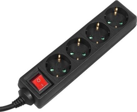 Listwa zasilająca Maclean 4 gniazda 5 m czarna (MCE194)