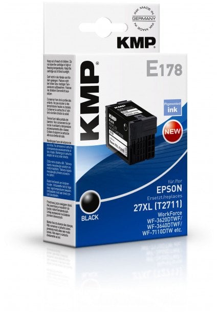 Tusz KMP Patrone Epson 27XL (T2711) comp. black pigm. E178 - 1627,4001