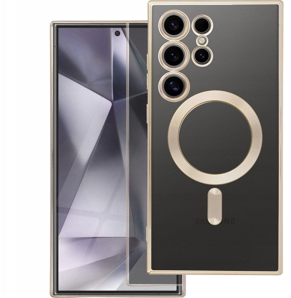 Futerał ELECTRO MAG COVER kompatybilny z MagSafe do SAMSUNG S25 FE złoty