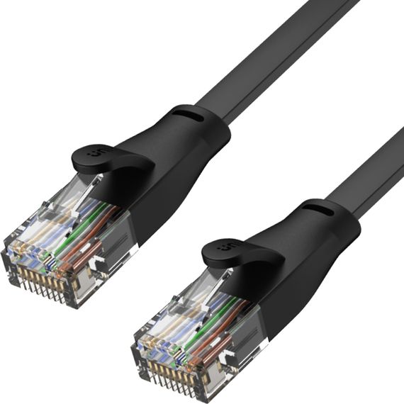 Unitek RJ45 - RJ45, Cat.6, 0,5m, czarny (C1808GBK)