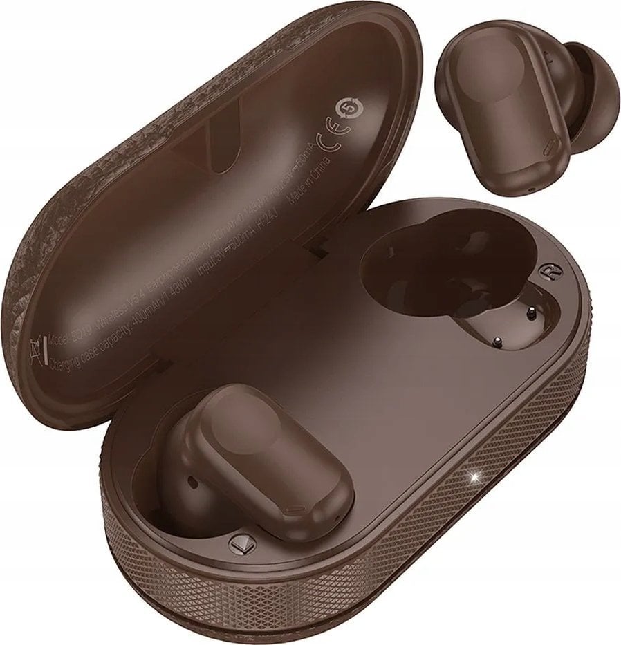 HOCO słuchawki bezprzewodowe bluetooth TWS EQ19 brązowe
