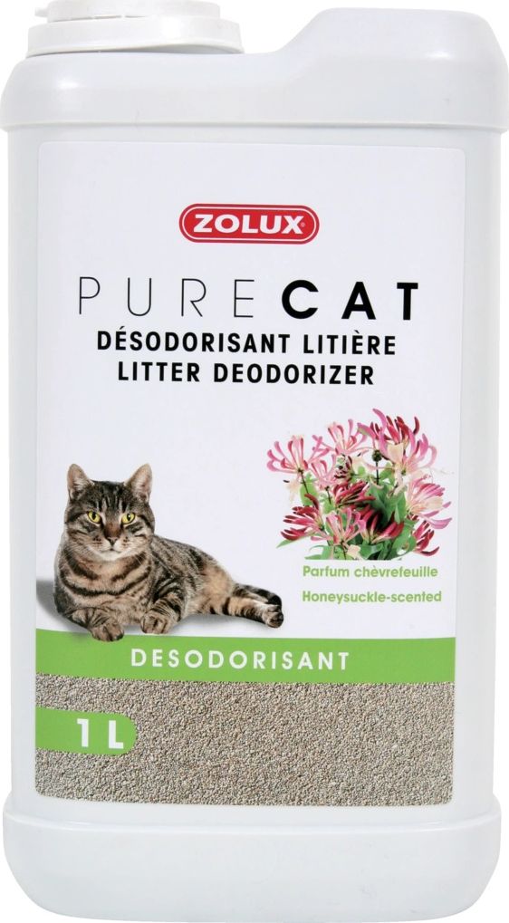 Zolux Dezodorant do żwirku Purecat o zapachu wiciokrzewu 1 l