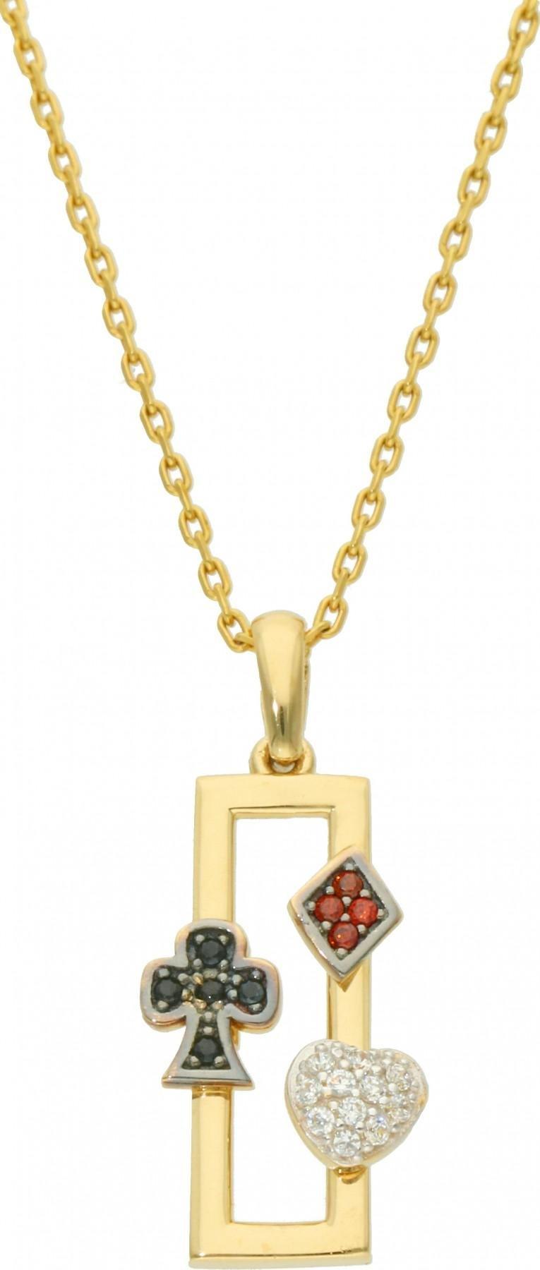 Rosanto Złota zawieszka karta do gry 585 14k