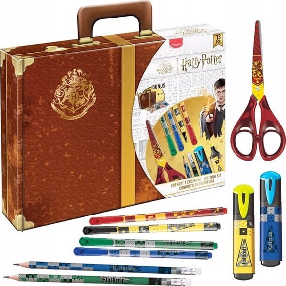 Maped Zestaw artykułów szkolnych 13 elementów w walizce MAPED HARRY POTTER /899798/