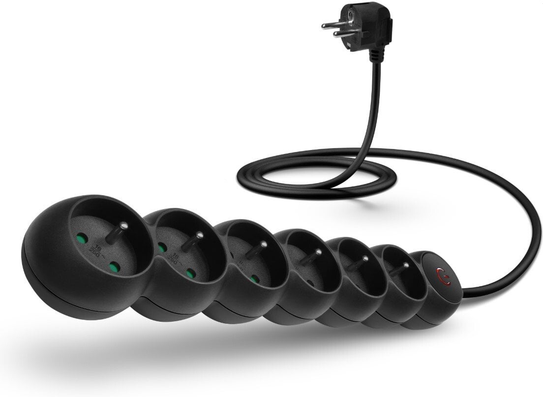 Connect IT CONNECT IT przedłużacz 230V 6 gniazd 5m z wyłącznikiem czarny