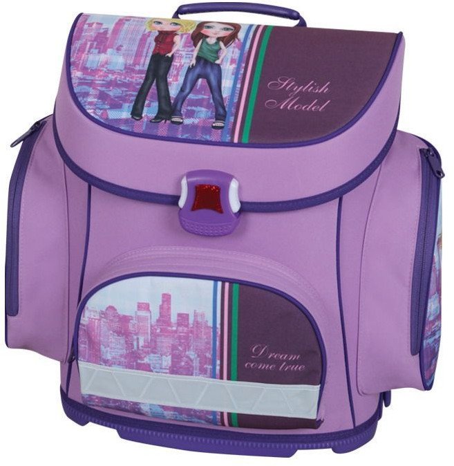 TORNISTER usztywniany 14L fioletowy z modelkami