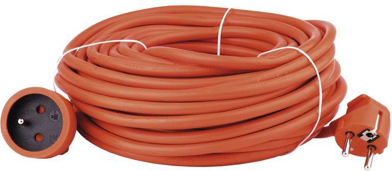 Emos Przedłużacz ogrodowy z uziemieniem pomarańczowy 20m (P01120)