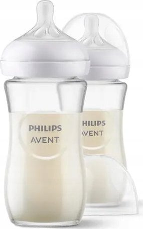 Avent SCY933/02 BUTELKA SZKLANA RESPONSYWNA NATURAL 2x240ml