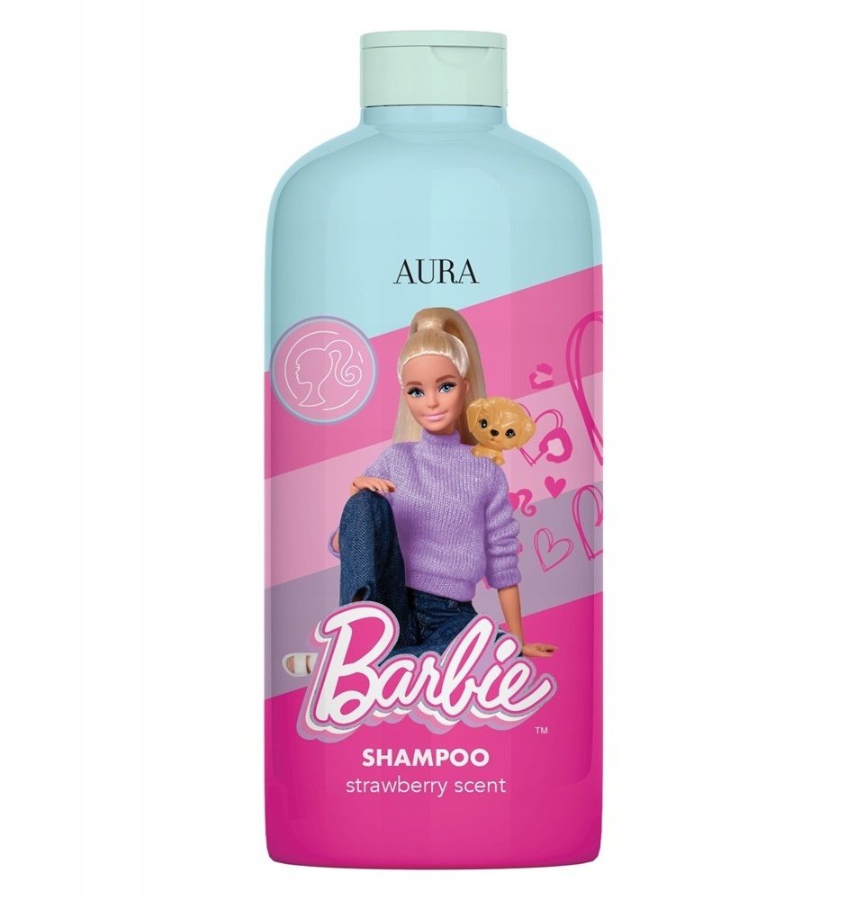 Aura Barbie Shampoo szampon do włosów dla dzieci Strawberry 500ml