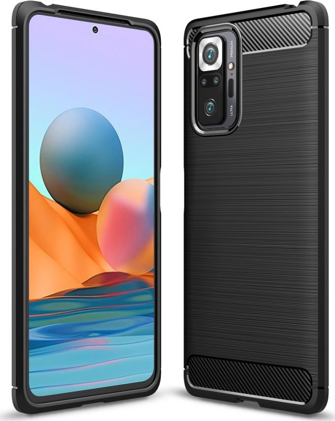 Tech-Protect Etui Tpucarbon do Xiaomi Redmi Note 10 Pro Black