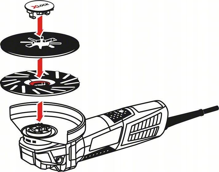 Bosch Bosch X-LOCK fiber disc R780 Best for Metal and Inox, 125mm, grinding disc (O 125mm, K 100)