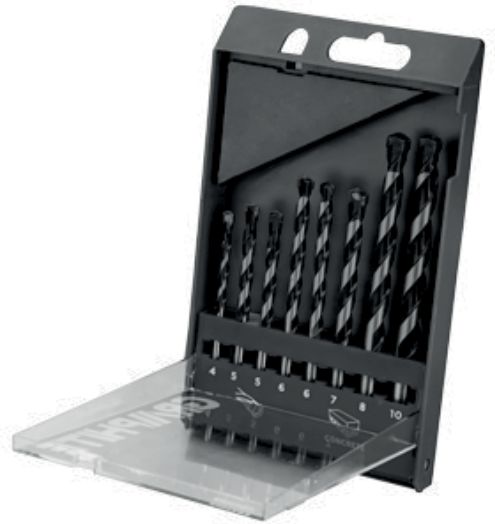 Wiertło Graphite walcowe 10 5 6 8 4 7mm zestaw (57H351)