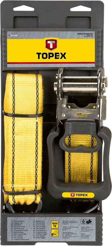 Topex Taśma do bagażu 4.5mx30mm 2szt. 97X186