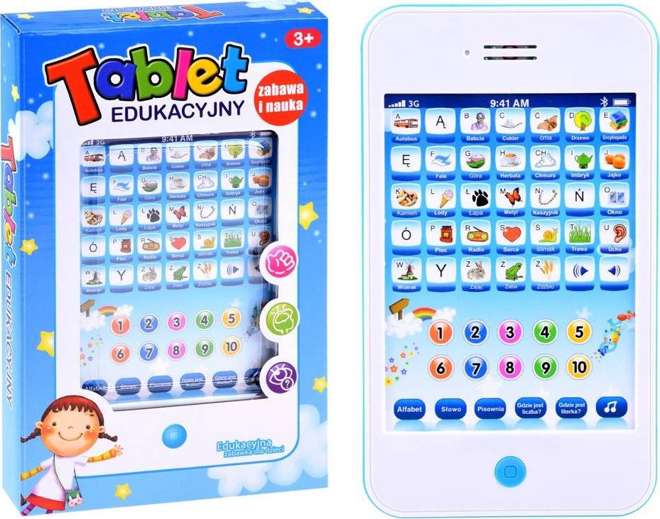 KIK Tablet edukacyjny dla dzieci pierwsze słowa (KX5951)