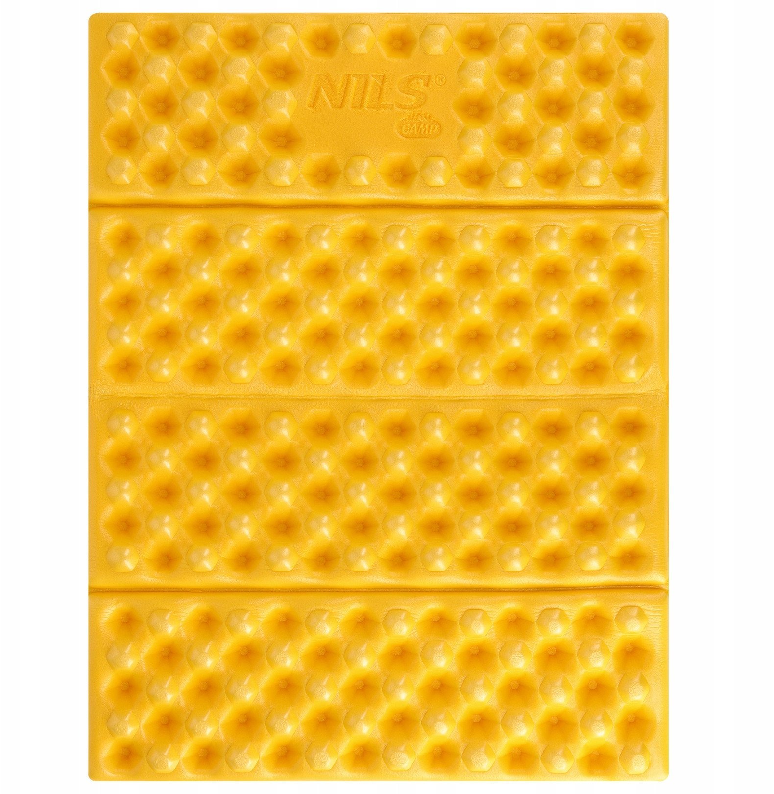 NC17105 MATA KEMPINGOWA DO SIEDZENIA Z PODBICIEM ALUMINIOWYM +IXPE 40 CM ŻÓŁTA NILS CAMP