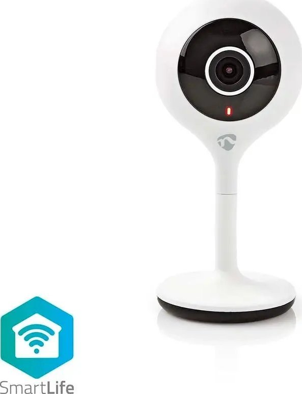 Kamera IP Nedis Nedis WIFICI06CWT kamera przemysłowa Kamera bezpieczeństwa IP Wewnętrzna 1920 x 1080 px Biurko