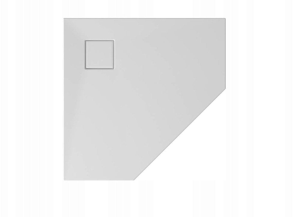 Cersanit (brodziki pięciokątne) SET B544: Brodzik pięciokątny TAKO SLIM 80x4 + Syfon (S601-130)