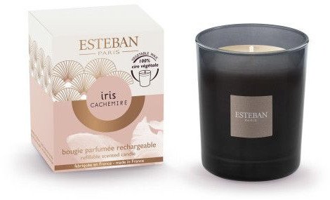 Esteban Paris Parfums Świeca zapachowa 180g Iris Cachemire