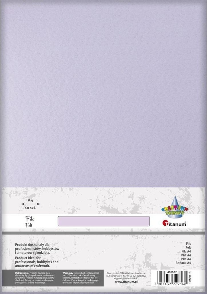 Titanum Filc A4 wrzosowy 10szt