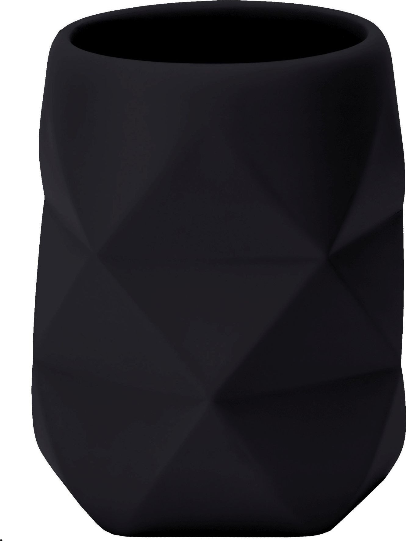 Kleine Wolke Golden Crackle Kubek łazienkowy czarny