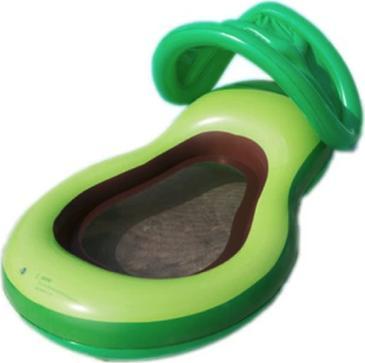 Pan i Pani Gadżet Materac dmuchany na wodę awokado zielony daszek