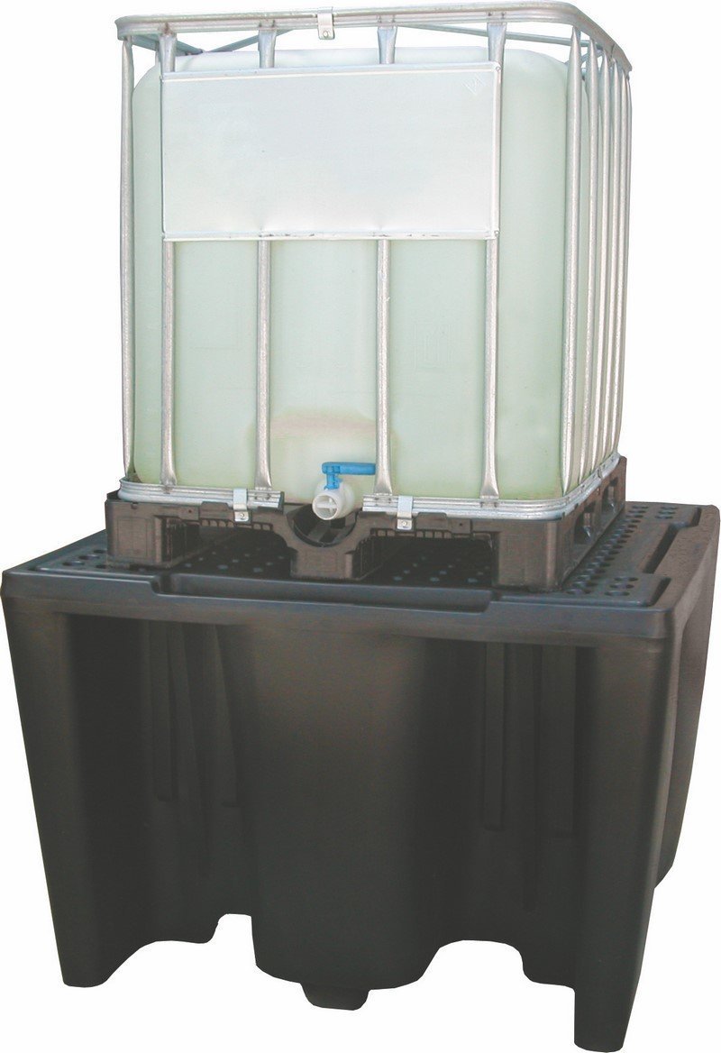 Topserw Paleta wychwytowa o pojemności 1120 l, mag. 1*IBC/KTC, wym. 1450 x 1450 x 1000 mm (Kolor czarny)