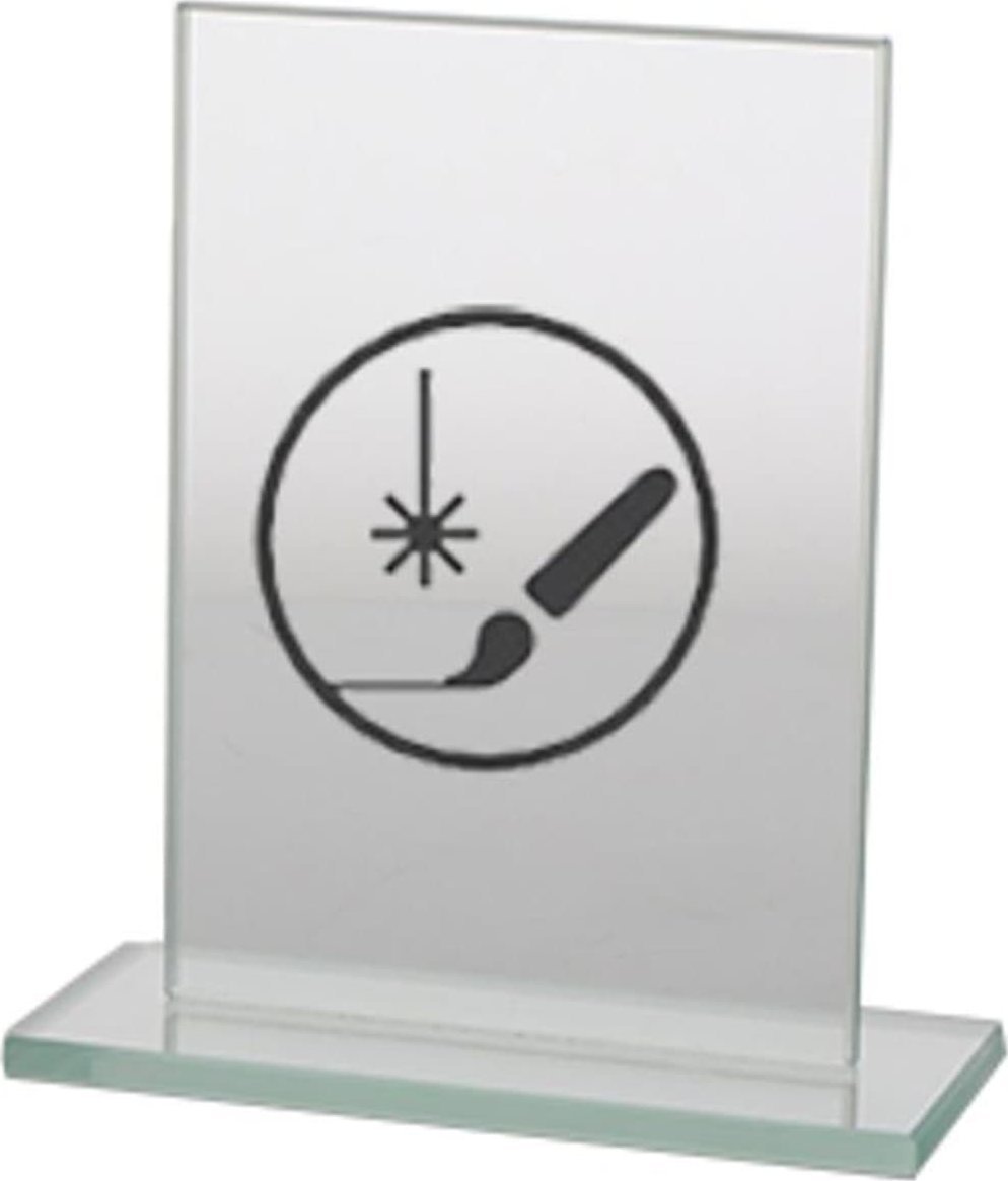 Victoria Sport Trofeum szklane grawerowane + wypełnienie farbą