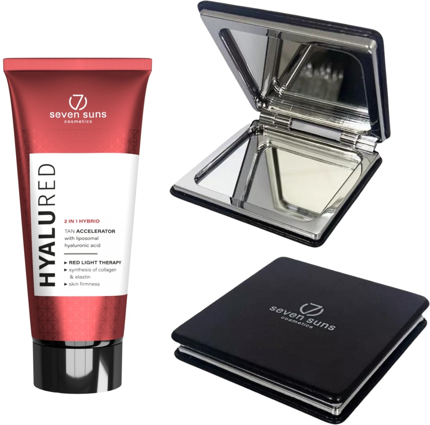 7suns HyaluRed Przyspieszacz Opalania Hialuronowy + Podwójne Lusterko Gratis