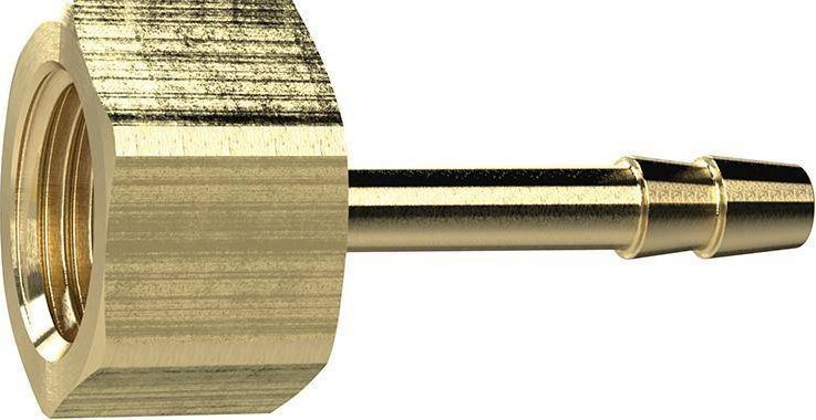 Riegler Króciec złączka na wąż, GW 3/8", wewn. węża 6mm, mosiężny