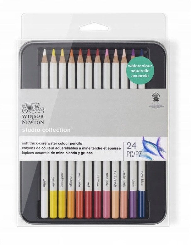 Precision watercolour pencil 24pcs in tin box