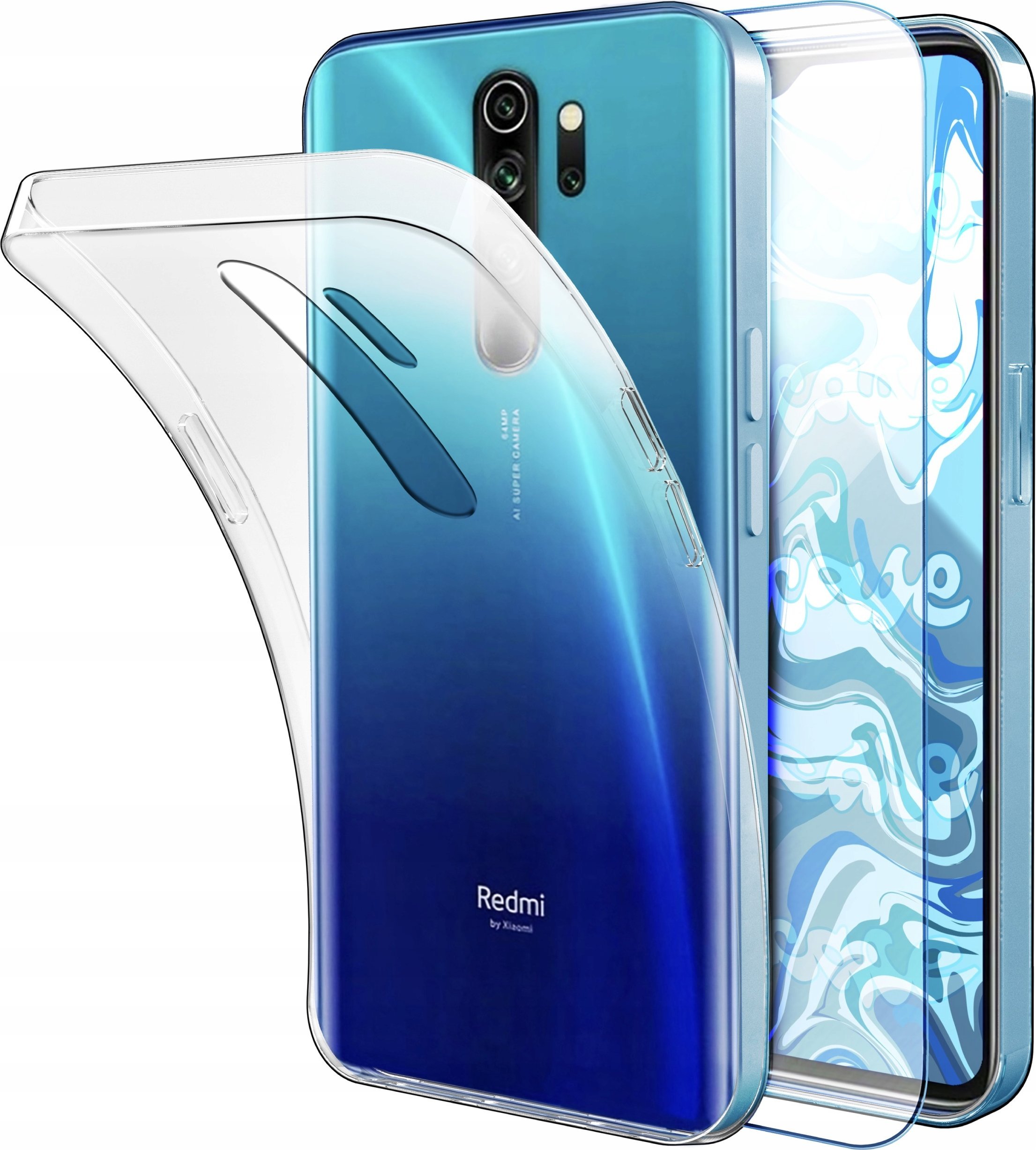 Hello Case ETUI DO XIAOMI REDMI NOTE 8 PRO OBUDOWA CASE SILIKON SLIM POKROWIEC SZKŁO