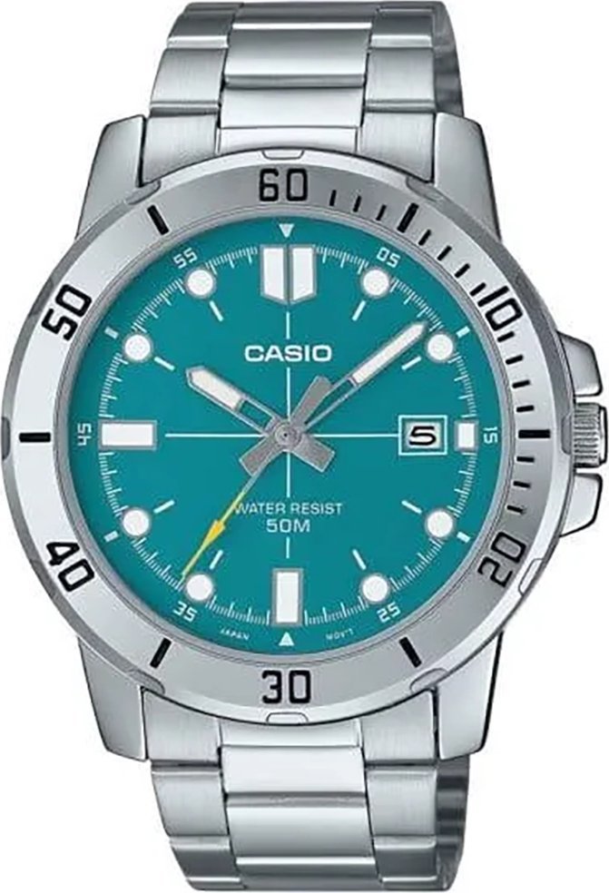 Zegarek Casio ZEGAREK MĘSKI CASIO MTP-VD01D-3E2 (zd185h) + BOX