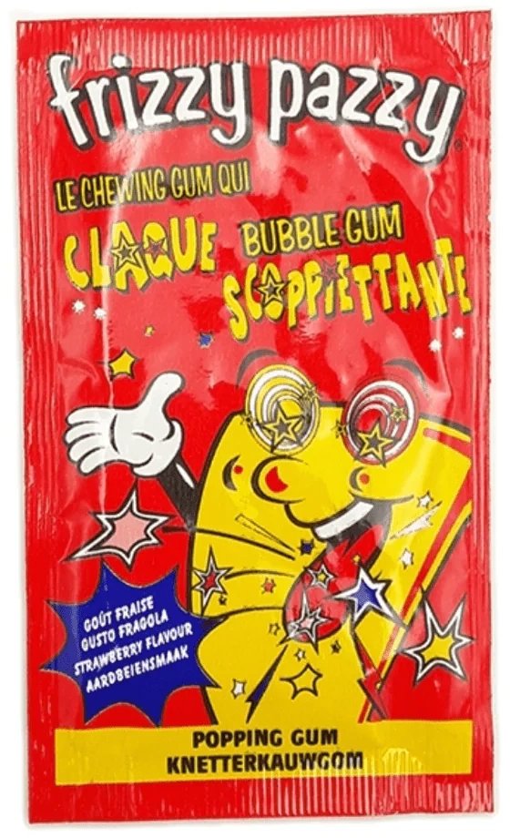 Musujące gumy do żucia Fragola Frizzy Pazzy