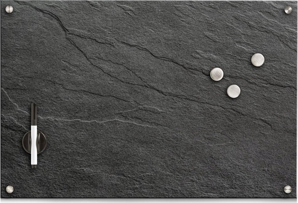 Zeller Tablica na magnesy z powłoką szklaną, tablica do pisania, tablica na ścianę, szklana tablica magnetyczna, tablice magnetyczne, ZELLER