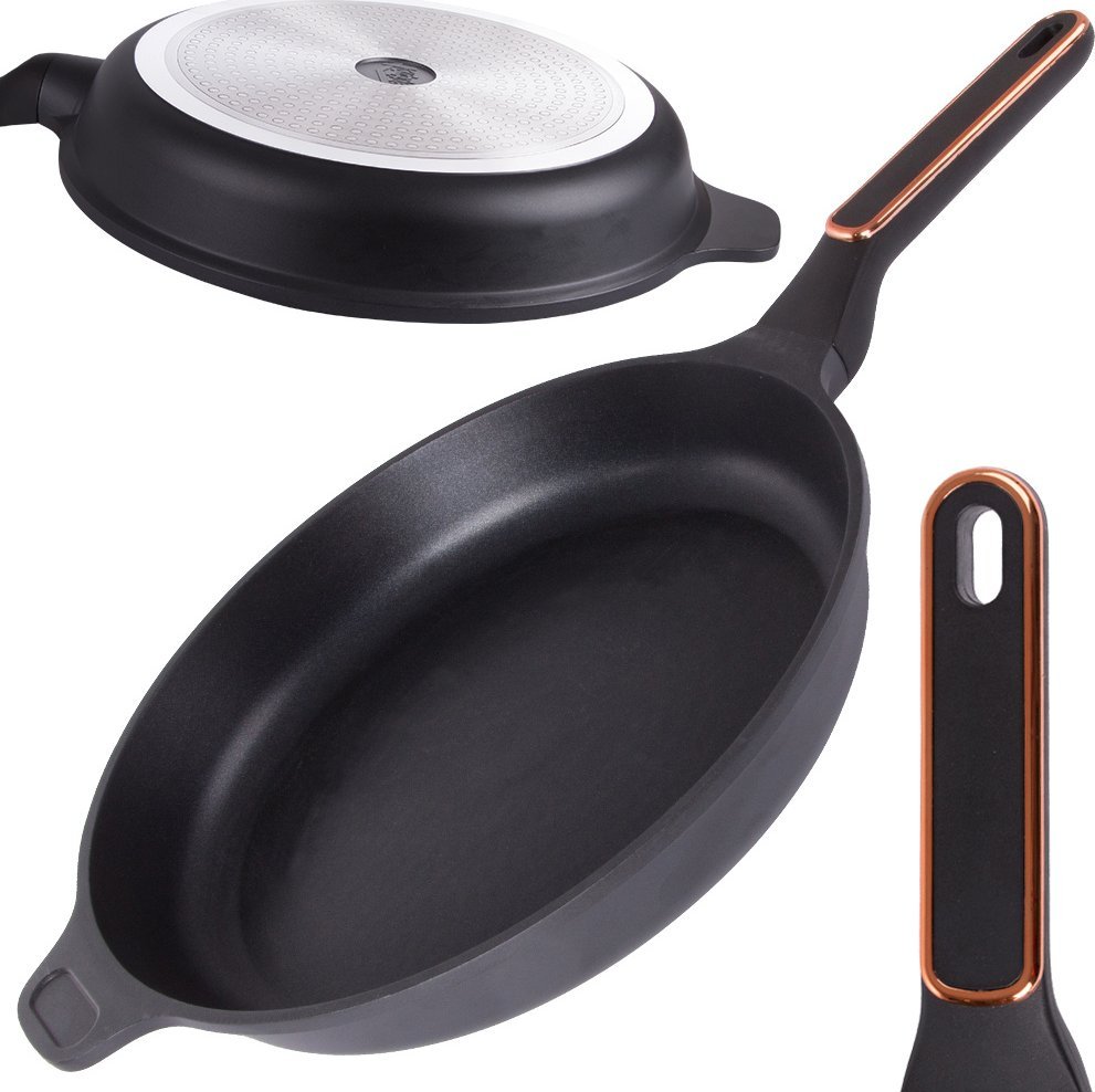 Patelnia Verk Duża patelnia do smażenia powłoka nieprzywierająca indukcja gaz 28cm xl Duża patelnia do smażenia powłoka nieprzywierająca indukcja gaz