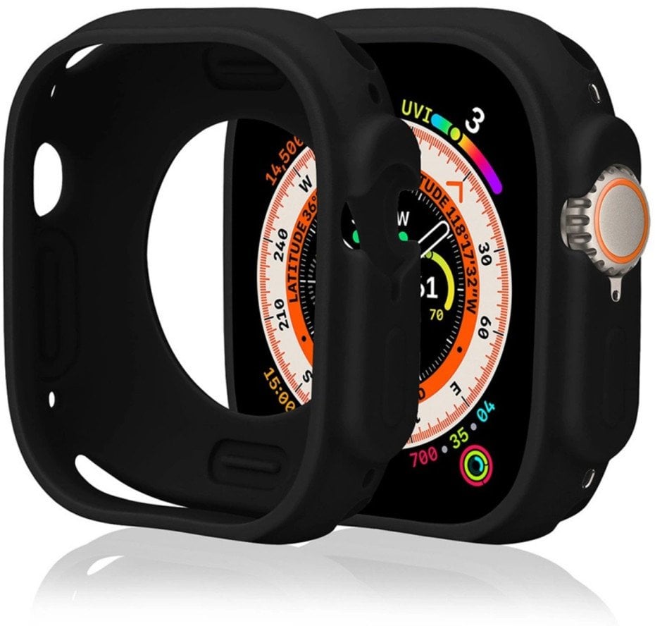 Etui Silicone Watch Case na Apple Watch 42 mm (Series 1/2/3) - czarne