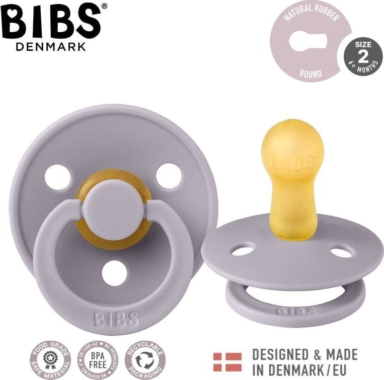 Bibs BIBS COLOUR FOSSIL GREY M Smoczek Uspokajający kauczuk Hevea